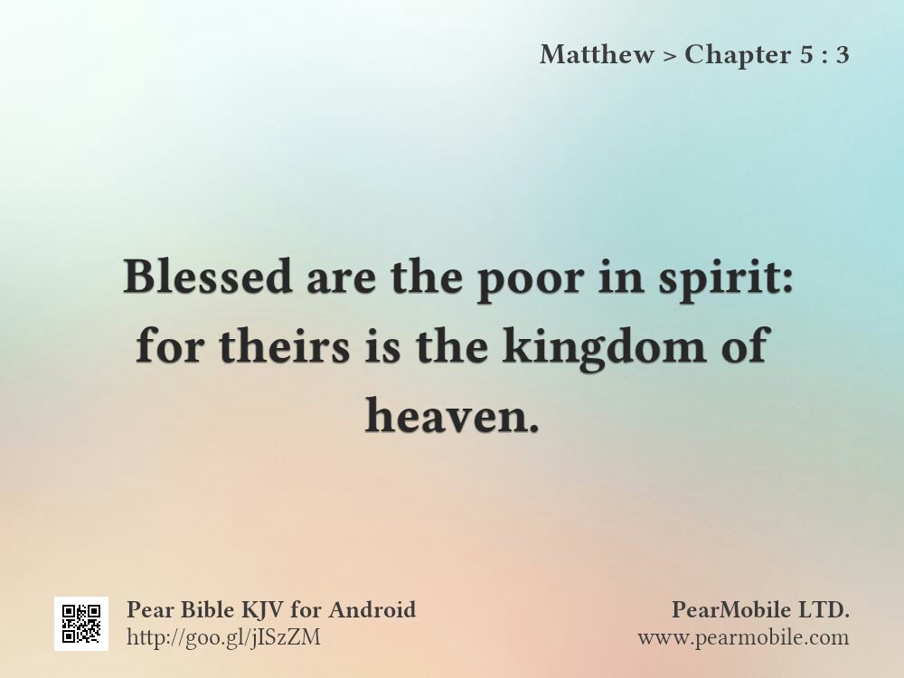 Matthew, Chapter 5:3